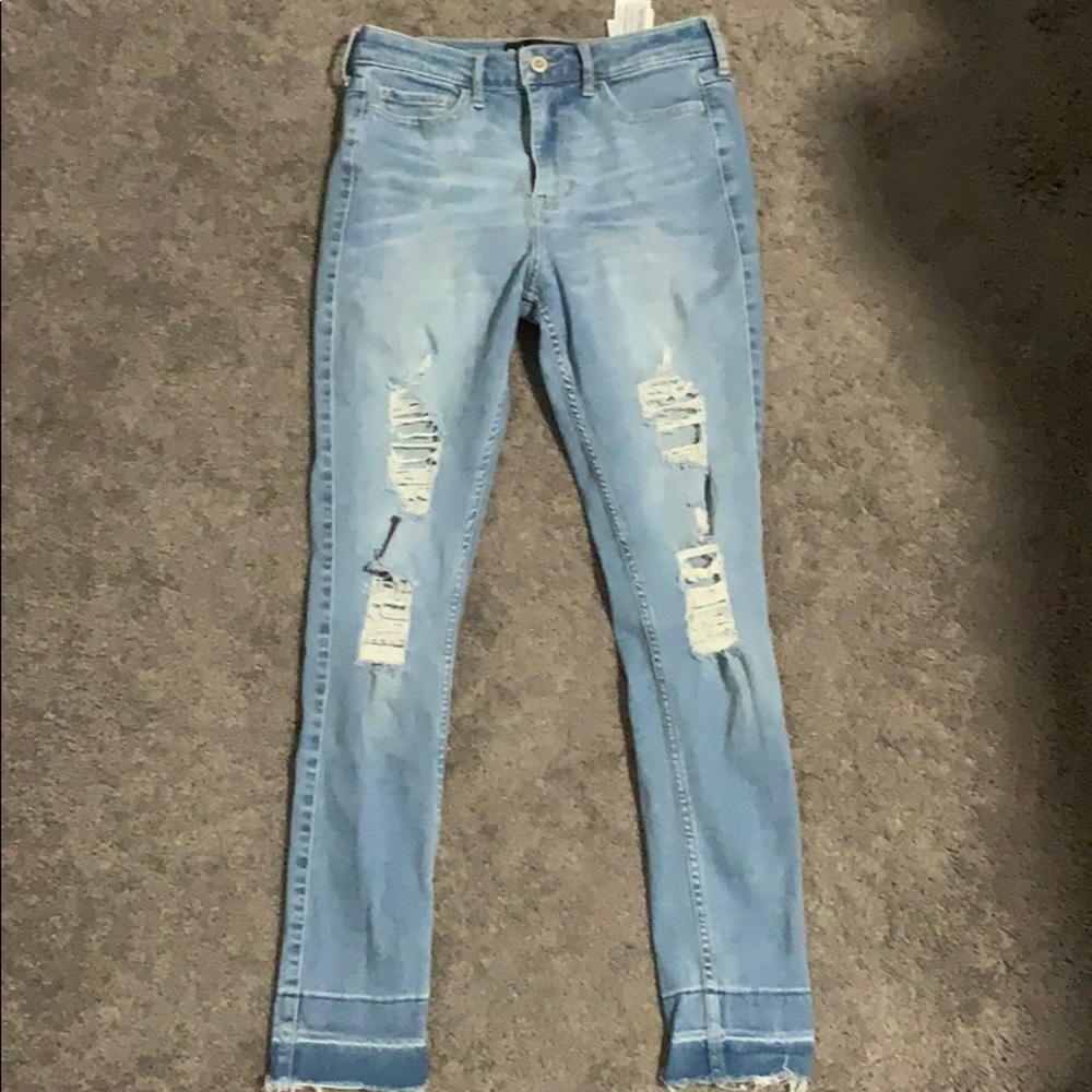 hollister high rise super skinny